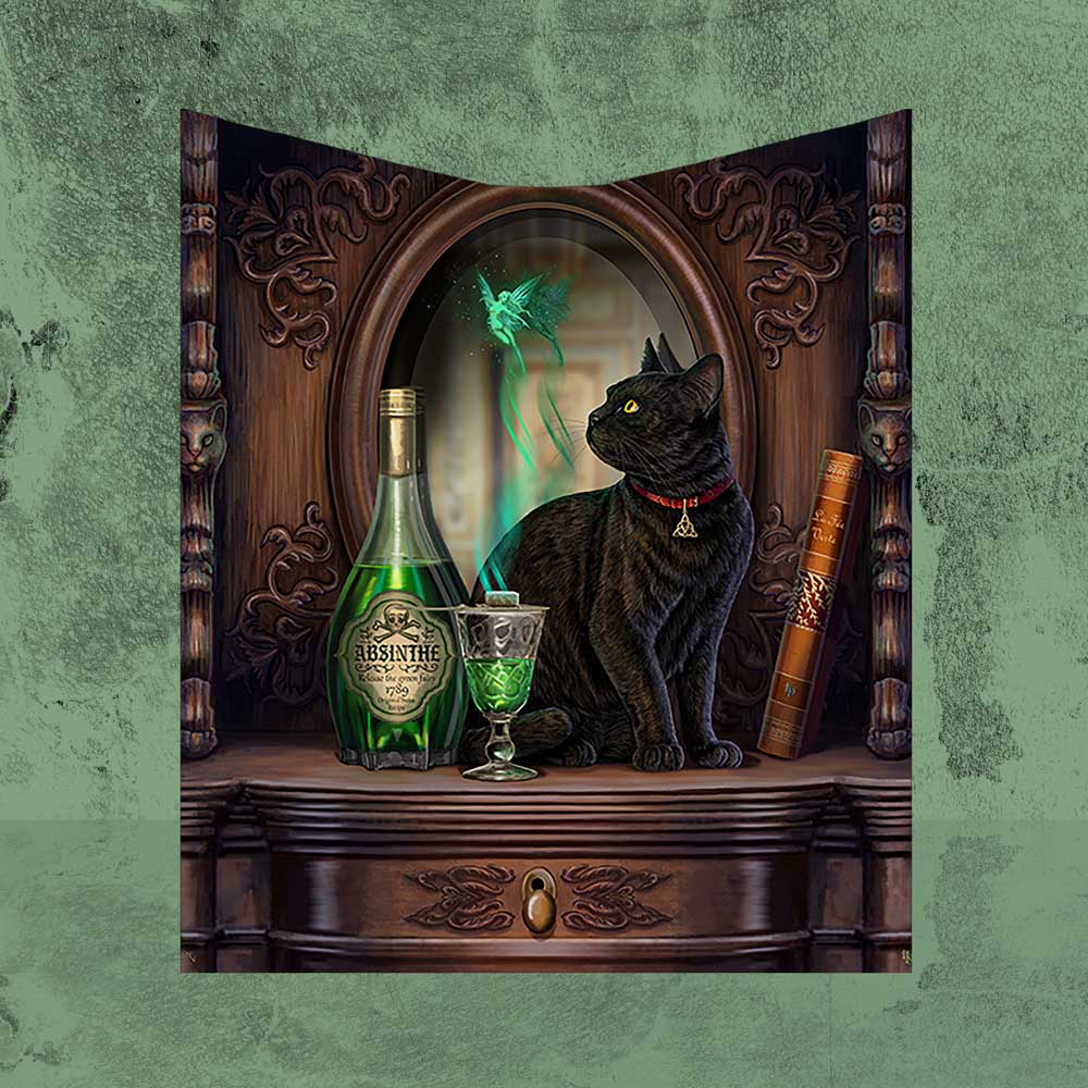 Lisa Parker Absinthe Green Fairy Blanket